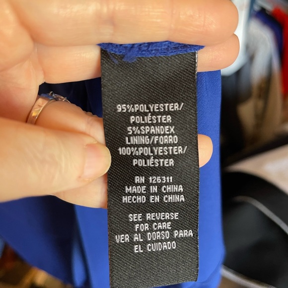 Sleeveless STRETCHY Pocket Dress By RN Studio Size 4 NWOT Navy - Picture 4 of 8